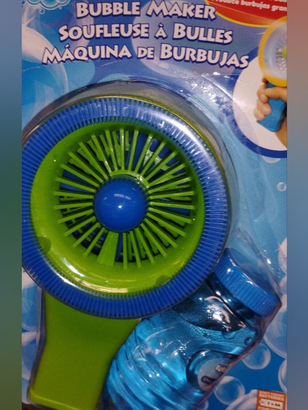 Bubble Wand Fan with Bubbles